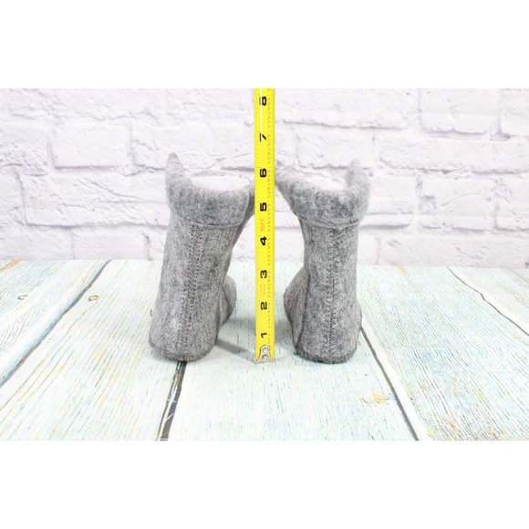 LL Bean Toddler Gray Wool Winter Boot Liners Warm Inserts Size 9 - Picture 7 of 8